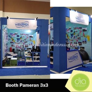 booth pameran 3x3 westpex